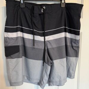 George Men's Black and Gray Board Shorts